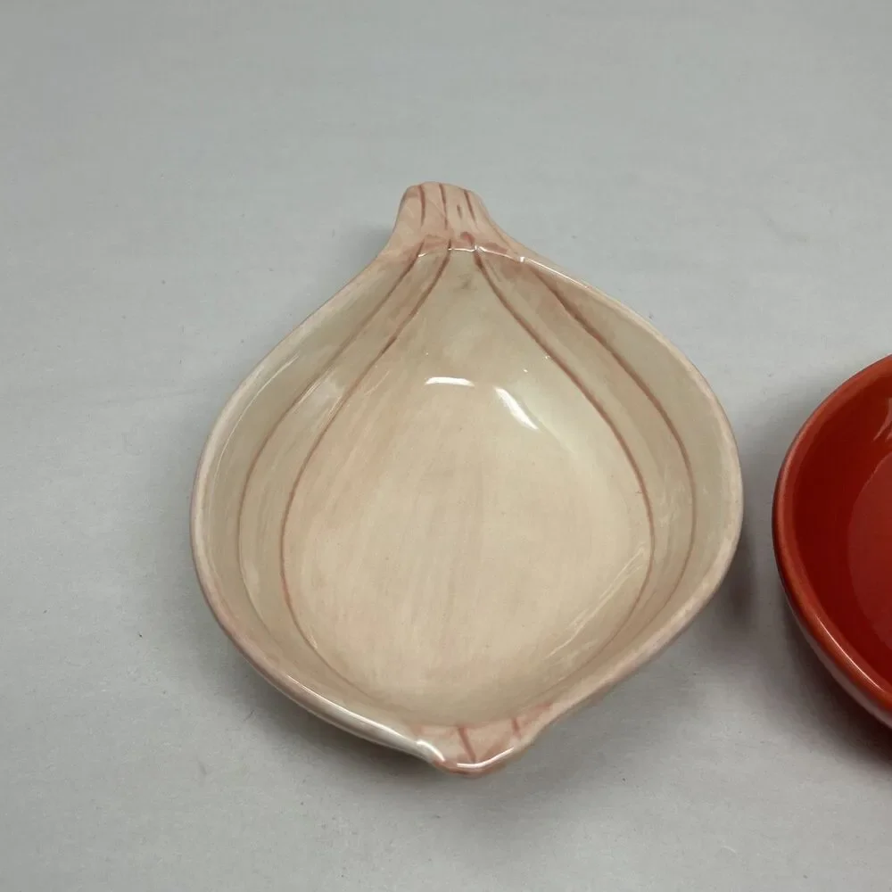 Pottery Barn Garden Pasta Bowls Vegetables Eggplant Tomato Onion Avocado 4pc